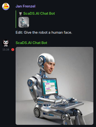 Editing an image using a prompt