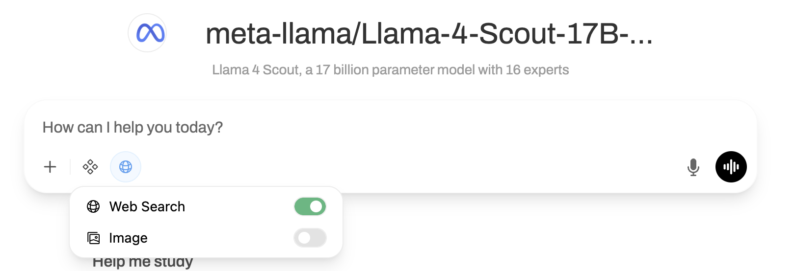 web search is enabled